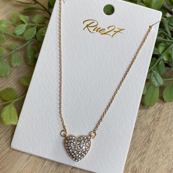 🎉HP🎉 Rue 27 Heart Pendant Necklace 💗 Gold - Picture 2 of 16